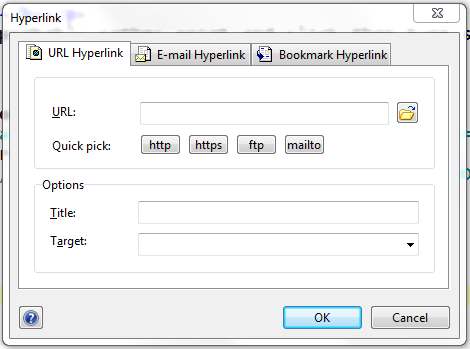 Hyperlink tool