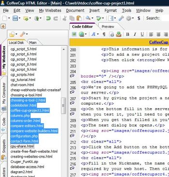 Coffee Cup HTML Editor